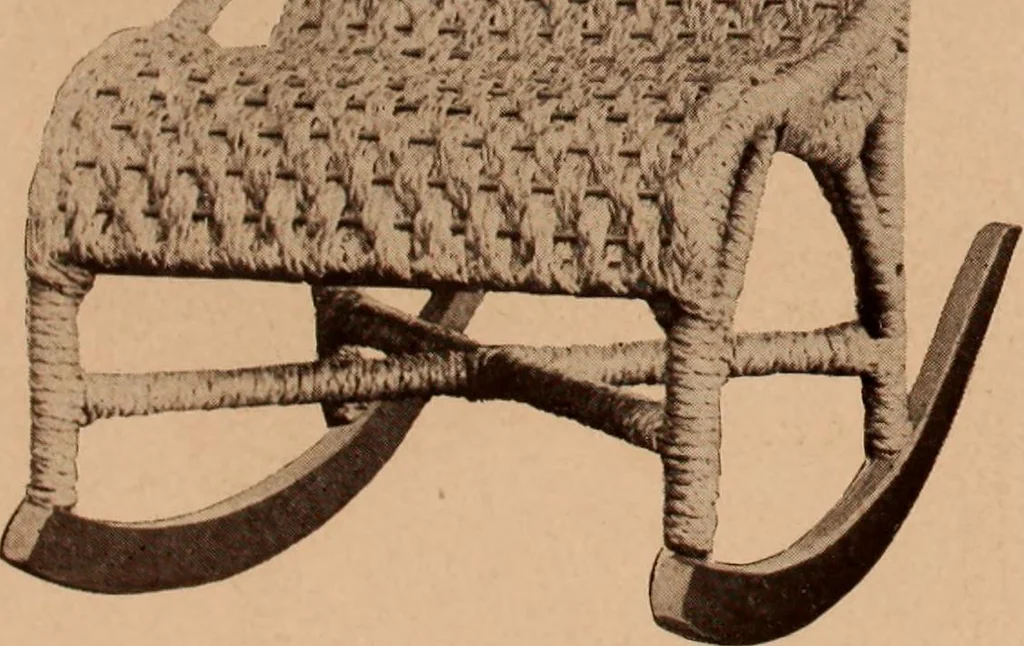 An illustration from Fiber rush, imported malacca and mission furniture., 1904, leaf 141