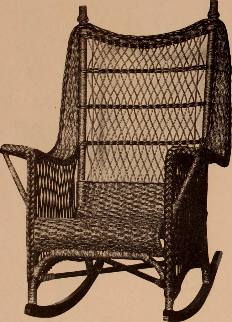 An illustration from Fiber rush, imported malacca and mission furniture., 1904, leaf 142