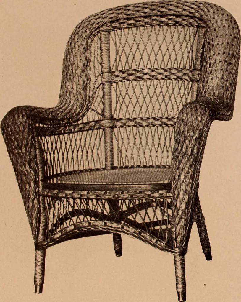 An illustration from Fiber rush, imported malacca and mission furniture., 1904, leaf 143