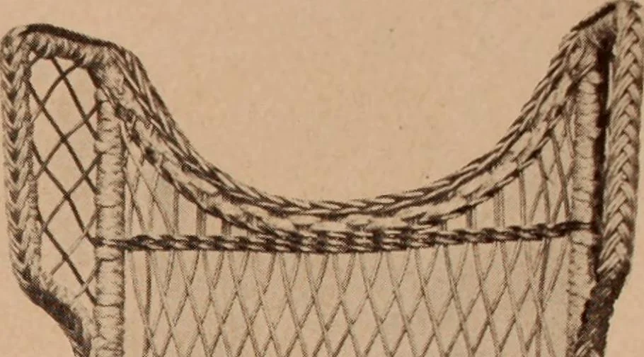 An illustration from Fiber rush, imported malacca and mission furniture., 1904, leaf 143