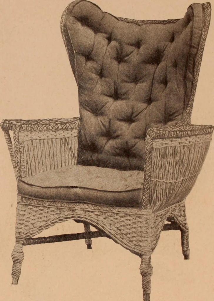 An illustration from Fiber rush, imported malacca and mission furniture., 1904, leaf 144