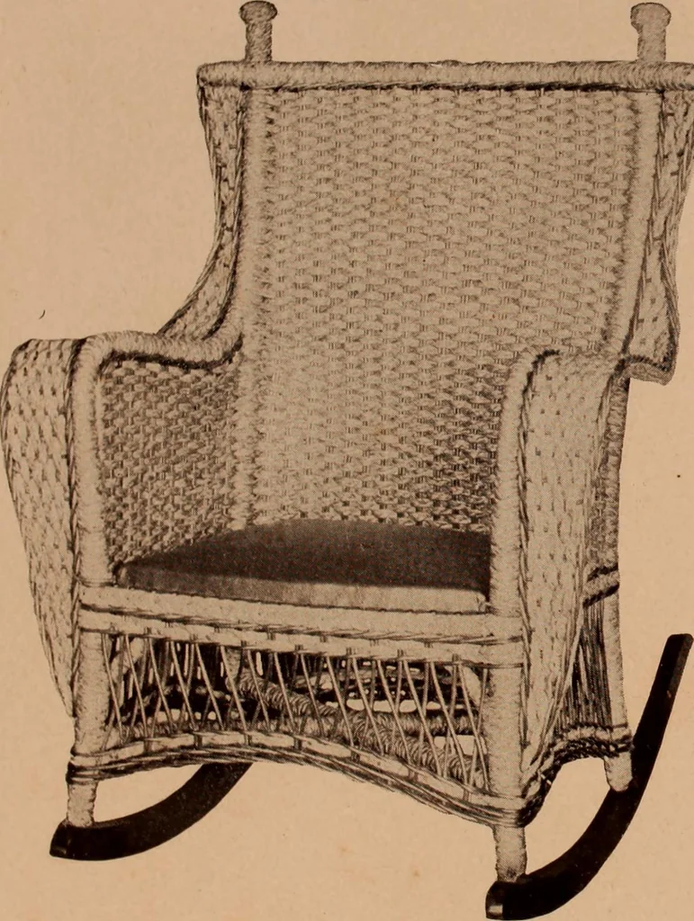 An illustration from Fiber rush, imported malacca and mission furniture., 1904, leaf 145