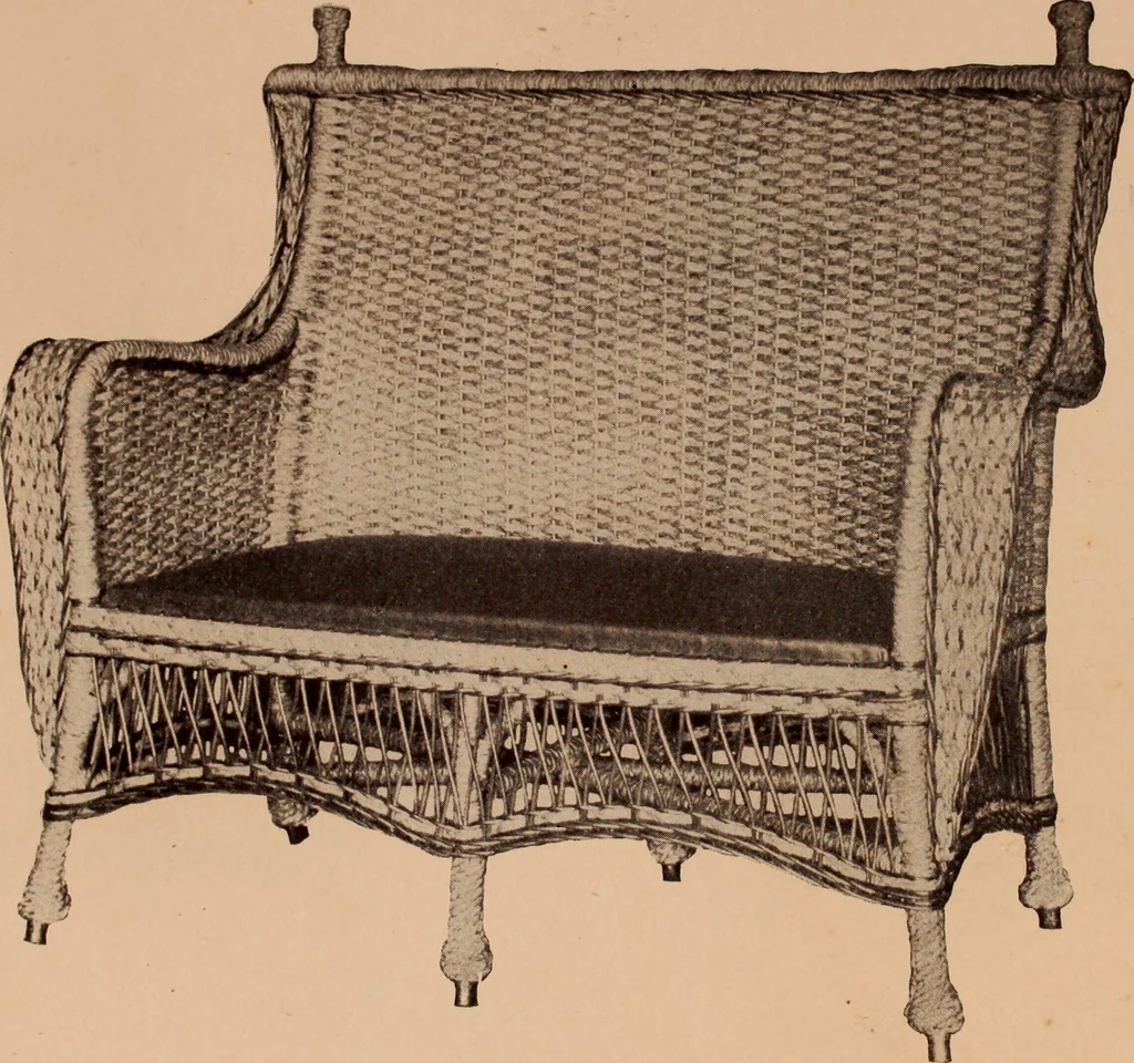 An illustration from Fiber rush, imported malacca and mission furniture., 1904, leaf 146