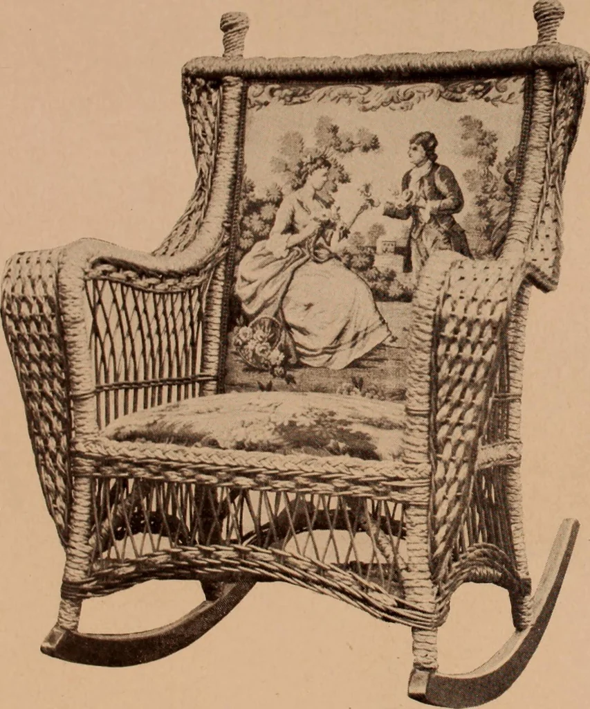 An illustration from Fiber rush, imported malacca and mission furniture., 1904, leaf 147