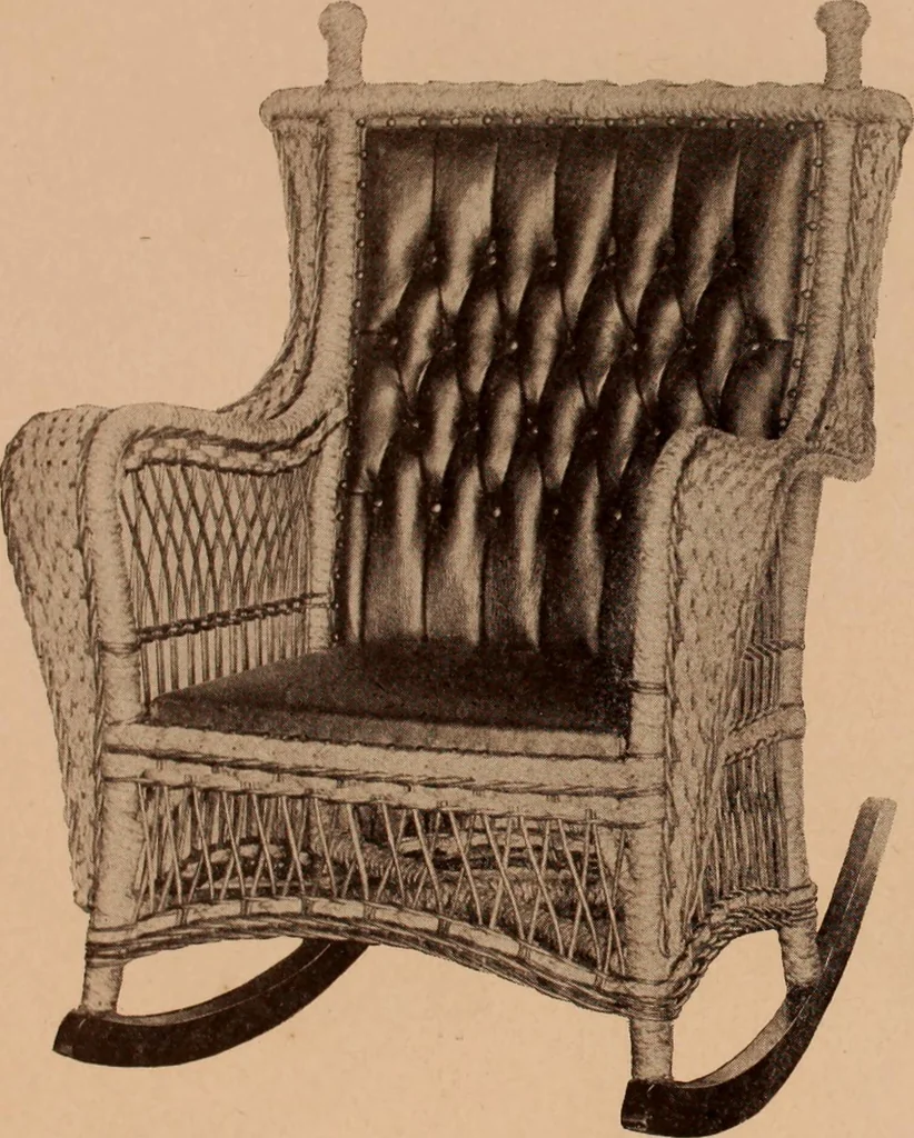 An illustration from Fiber rush, imported malacca and mission furniture., 1904, leaf 149