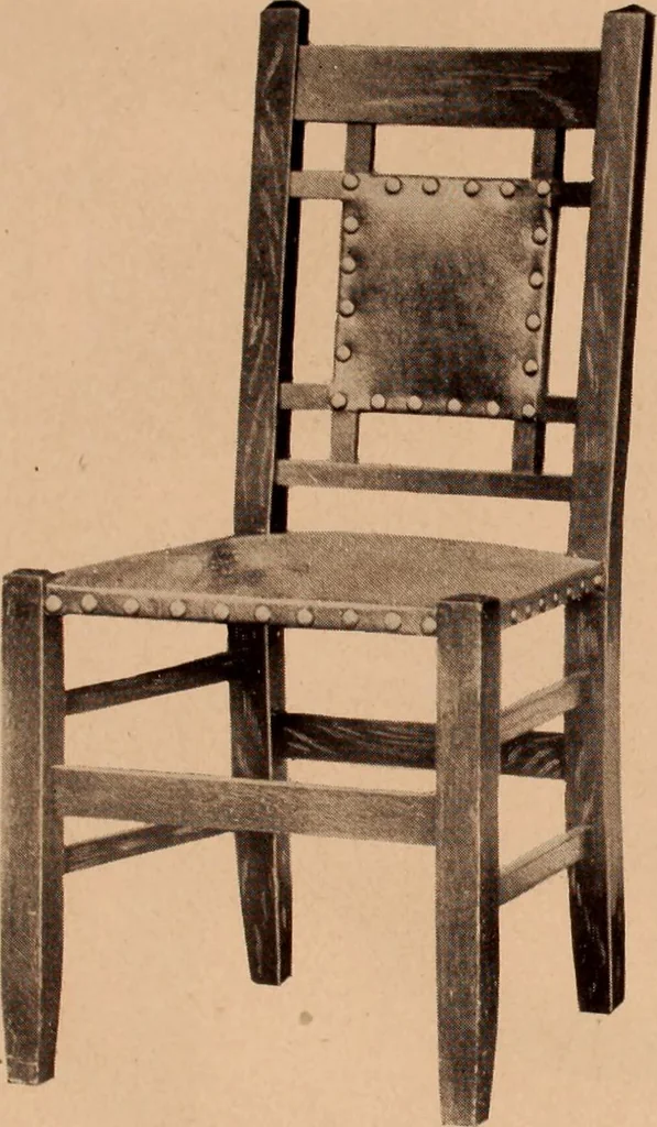 An illustration from Fiber rush, imported malacca and mission furniture., 1904, leaf 15