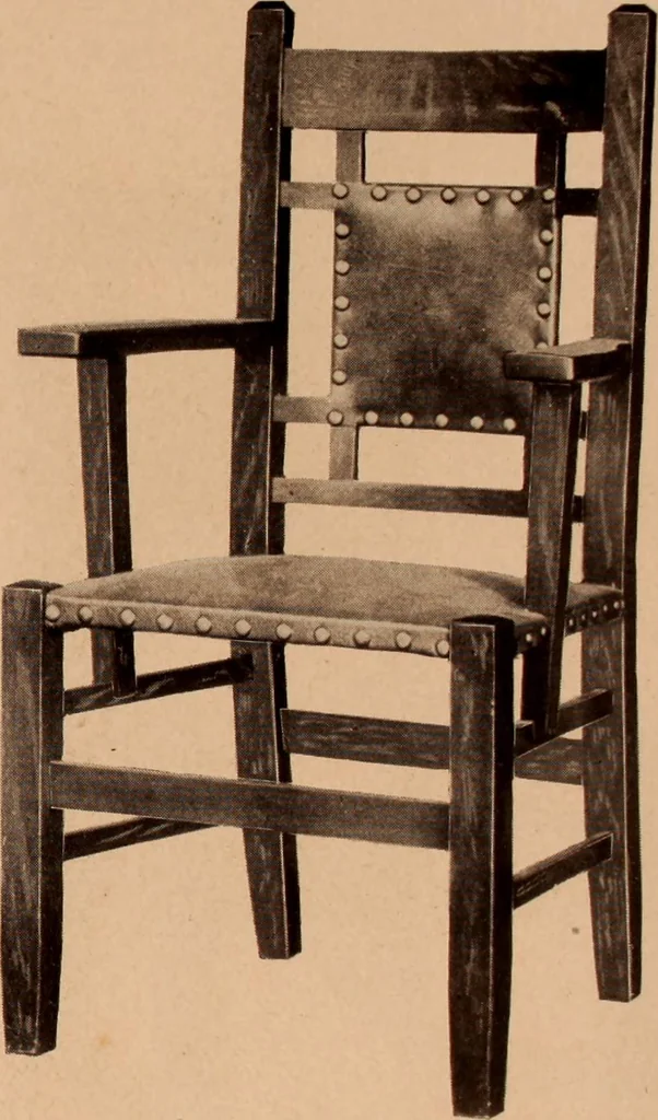 An illustration from Fiber rush, imported malacca and mission furniture., 1904, leaf 15
