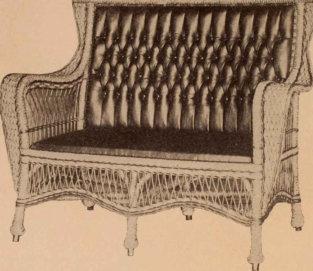 An illustration from Fiber rush, imported malacca and mission furniture., 1904, leaf 150