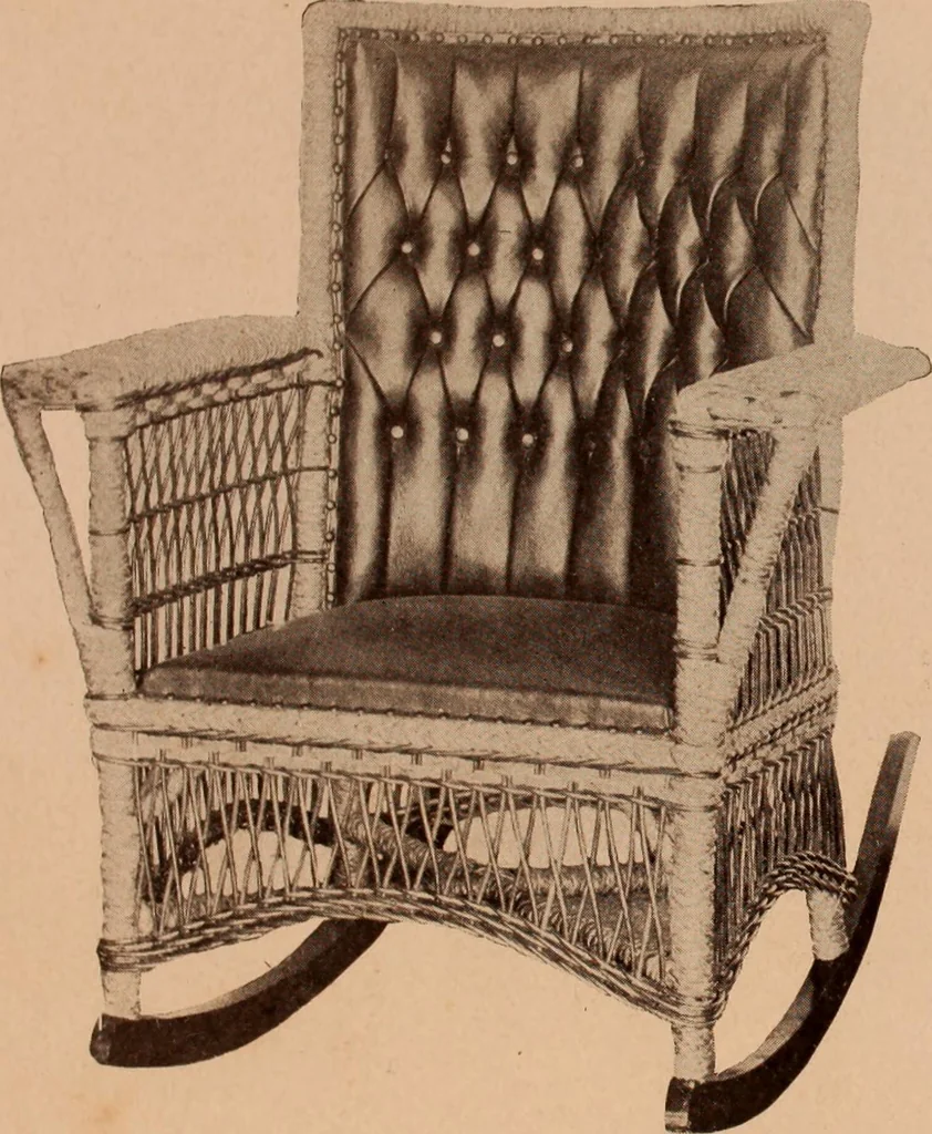 An illustration from Fiber rush, imported malacca and mission furniture., 1904, leaf 151