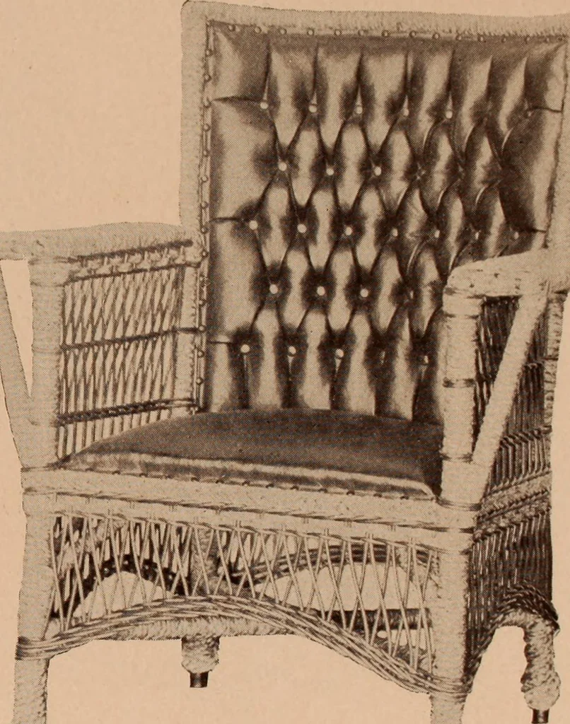 An illustration from Fiber rush, imported malacca and mission furniture., 1904, leaf 151