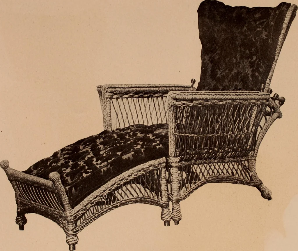 An illustration from Fiber rush, imported malacca and mission furniture., 1904, leaf 156