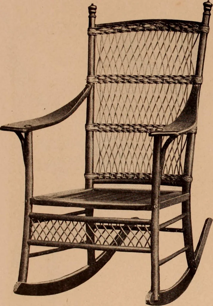 An illustration from Fiber rush, imported malacca and mission furniture., 1904, leaf 158