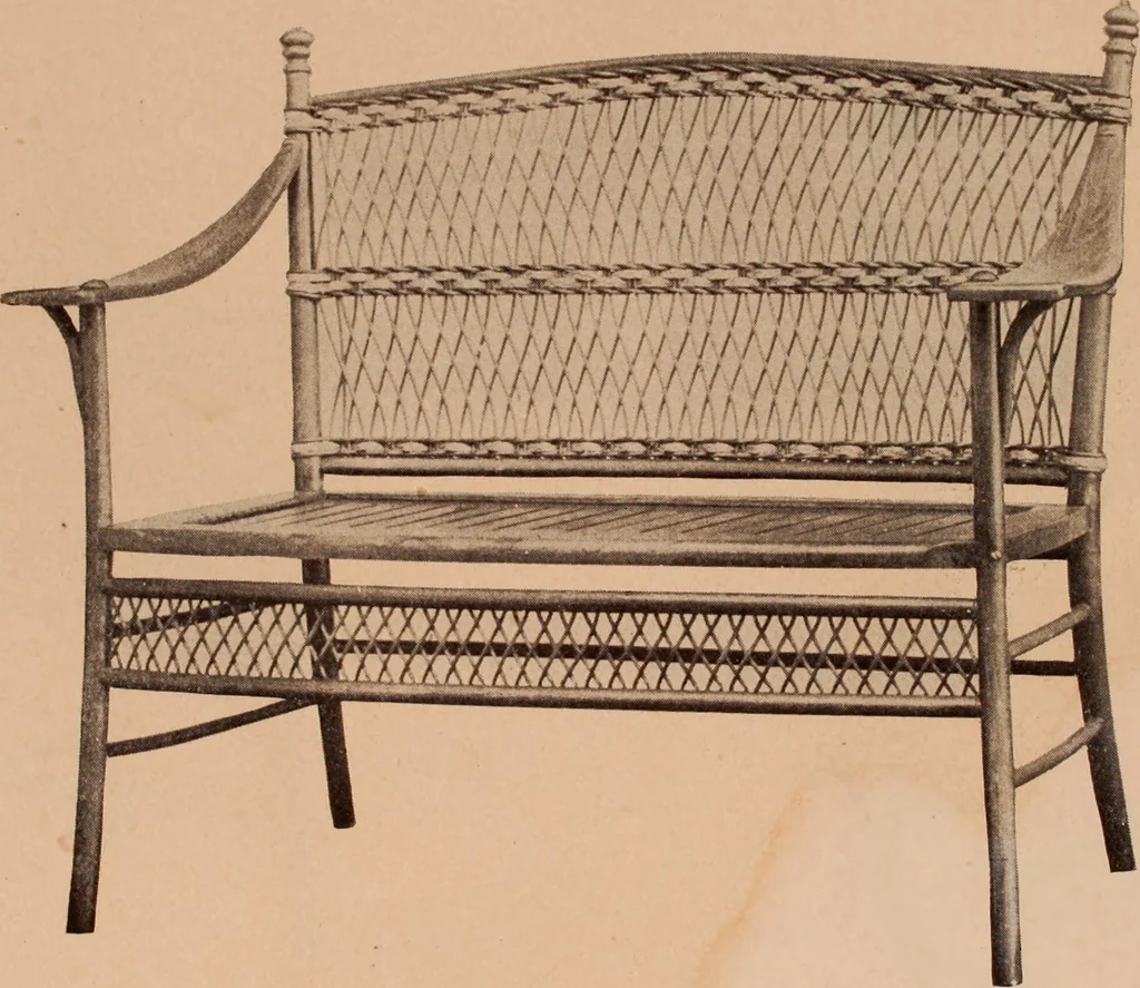 An illustration from Fiber rush, imported malacca and mission furniture., 1904, leaf 160