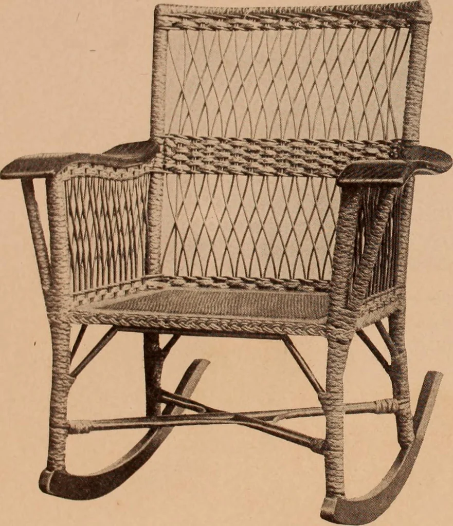 An illustration from Fiber rush, imported malacca and mission furniture., 1904, leaf 161