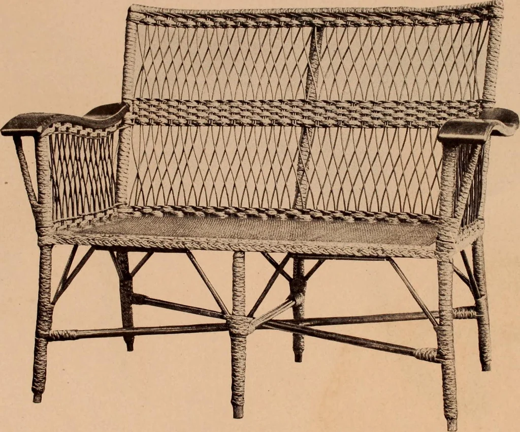 An illustration from Fiber rush, imported malacca and mission furniture., 1904, leaf 162