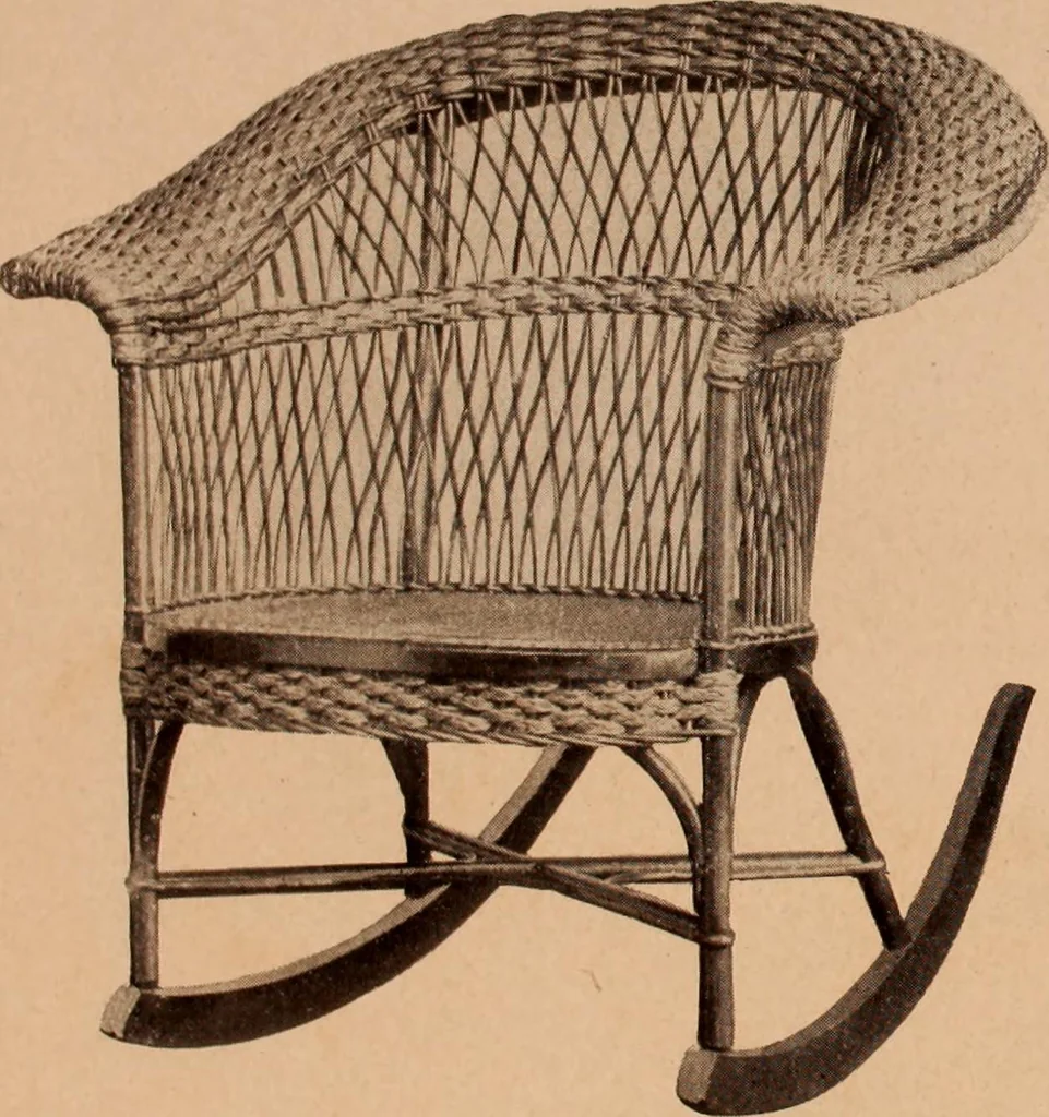 An illustration from Fiber rush, imported malacca and mission furniture., 1904, leaf 163