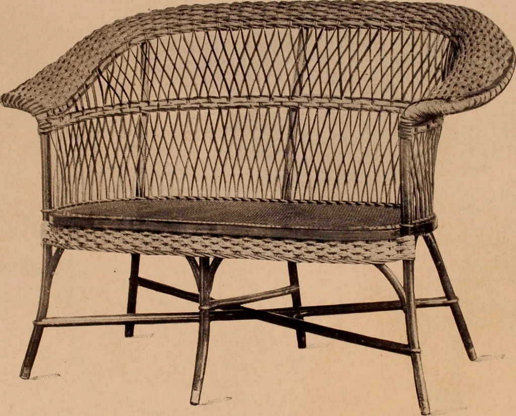 An illustration from Fiber rush, imported malacca and mission furniture., 1904, leaf 164