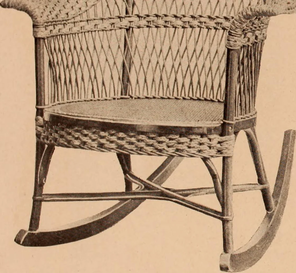 An illustration from Fiber rush, imported malacca and mission furniture., 1904, leaf 166