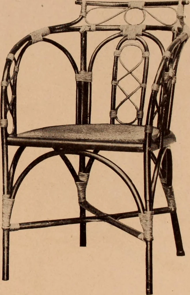 An illustration from Fiber rush, imported malacca and mission furniture., 1904, leaf 167