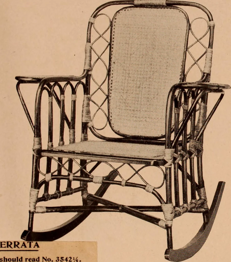 An illustration from Fiber rush, imported malacca and mission furniture., 1904, leaf 168