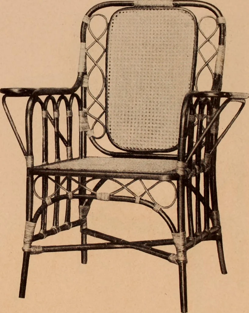 An illustration from Fiber rush, imported malacca and mission furniture., 1904, leaf 168