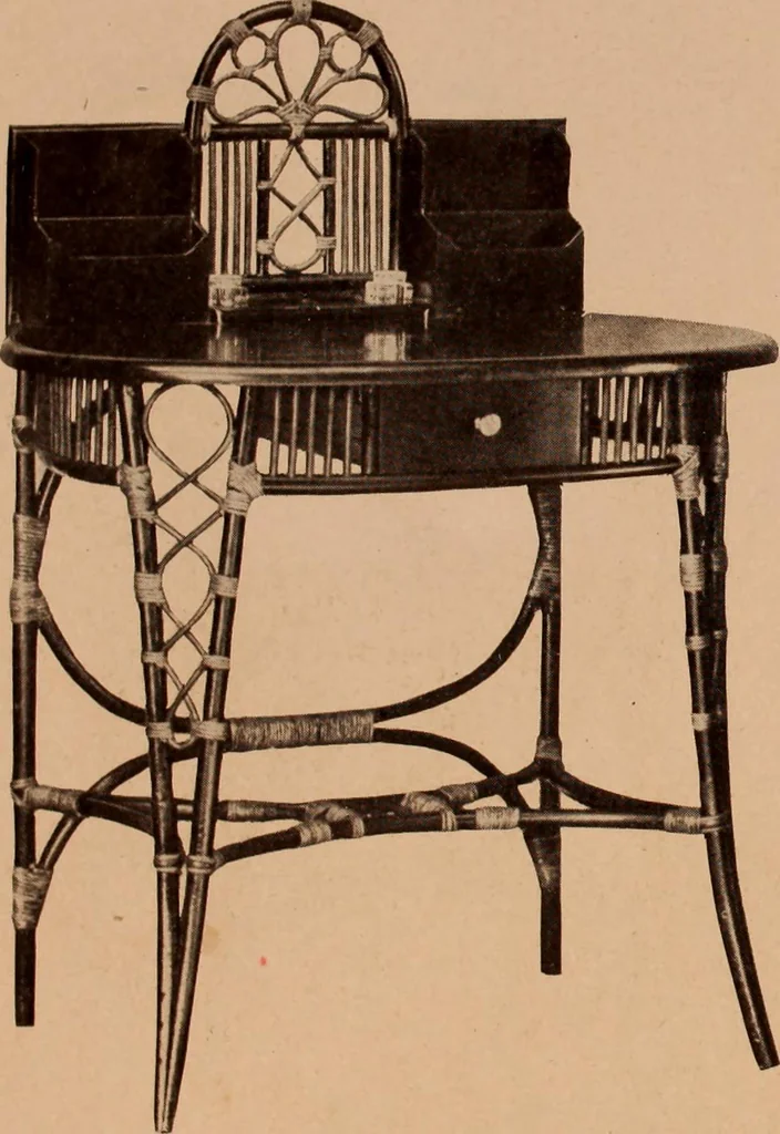 An illustration from Fiber rush, imported malacca and mission furniture., 1904, leaf 169