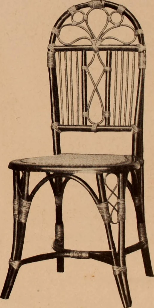 An illustration from Fiber rush, imported malacca and mission furniture., 1904, leaf 169