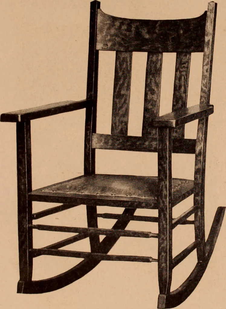 An illustration from Fiber rush, imported malacca and mission furniture., 1904, leaf 17