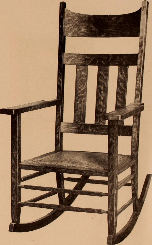 An illustration from Fiber rush, imported malacca and mission furniture., 1904, leaf 17