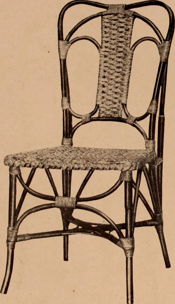 An illustration from Fiber rush, imported malacca and mission furniture., 1904, leaf 170