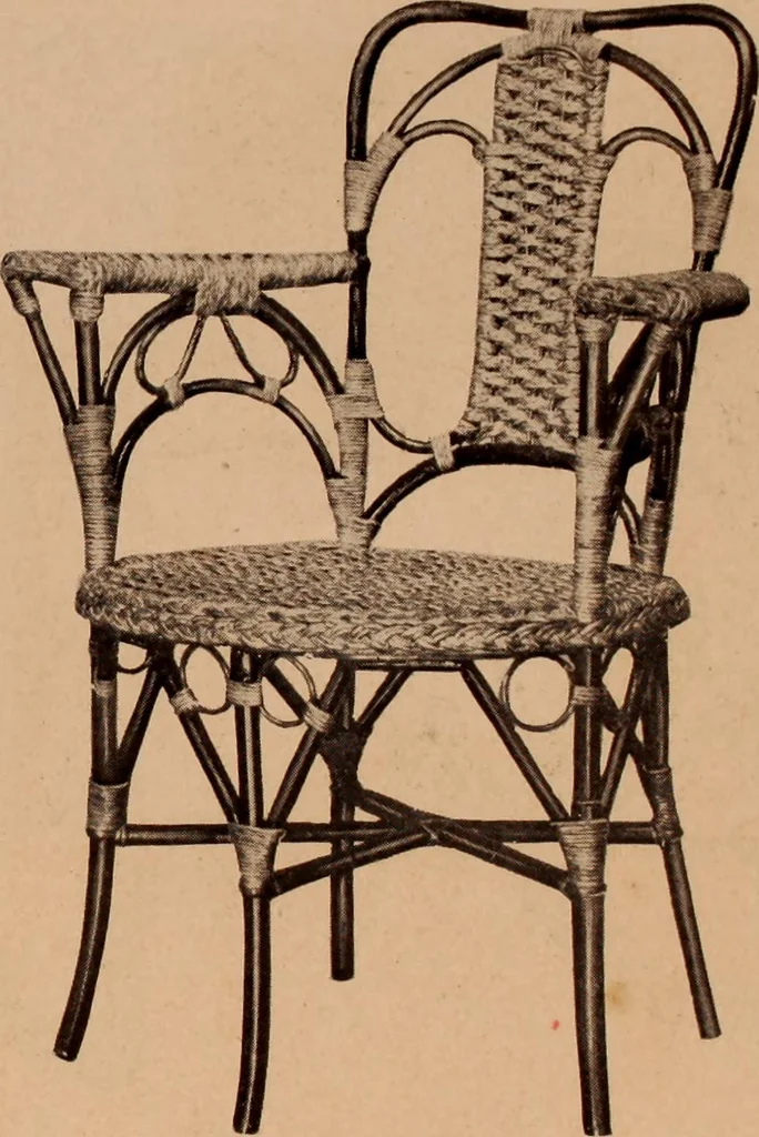 An illustration from Fiber rush, imported malacca and mission furniture., 1904, leaf 170