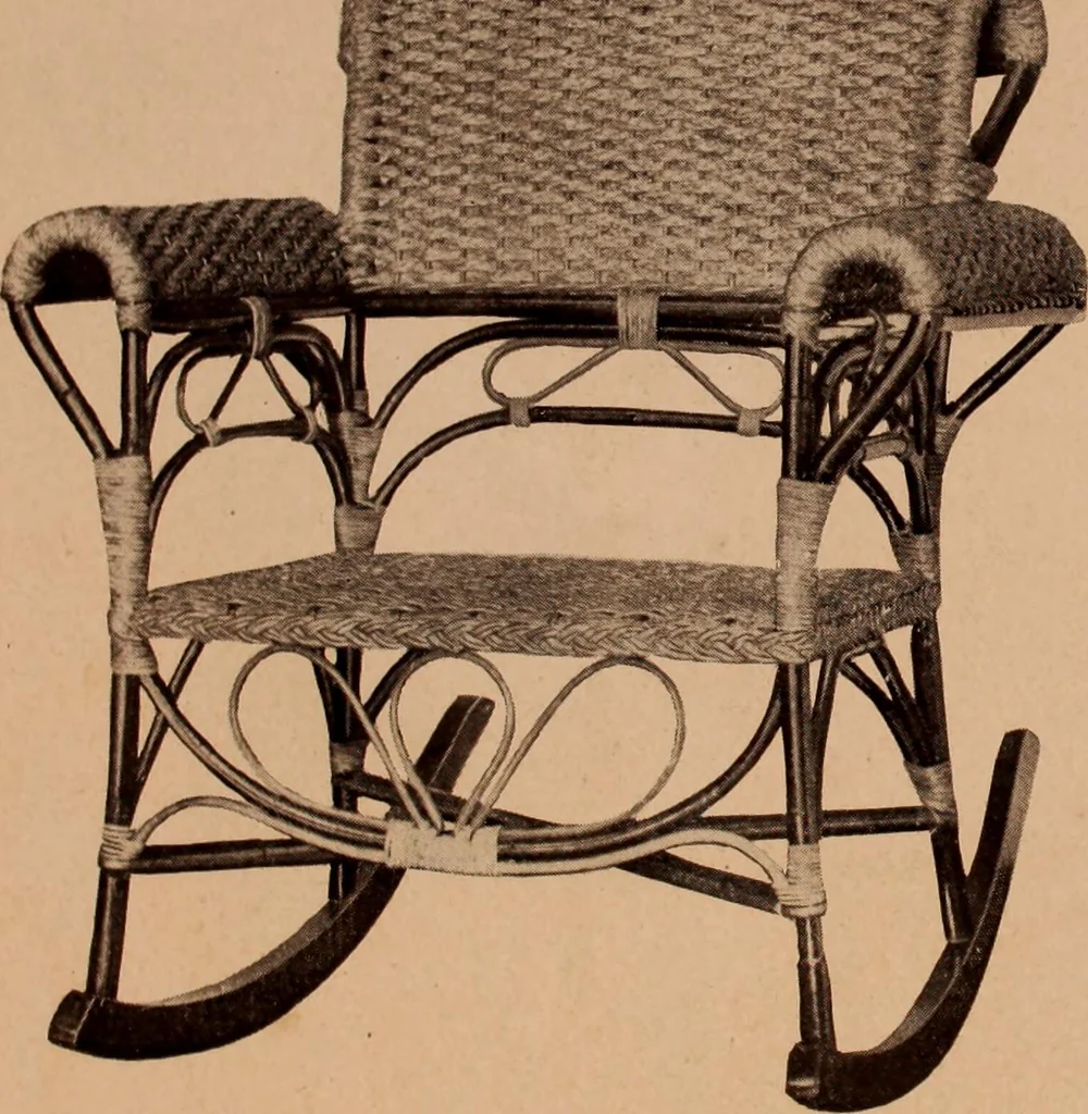 An illustration from Fiber rush, imported malacca and mission furniture., 1904, leaf 171
