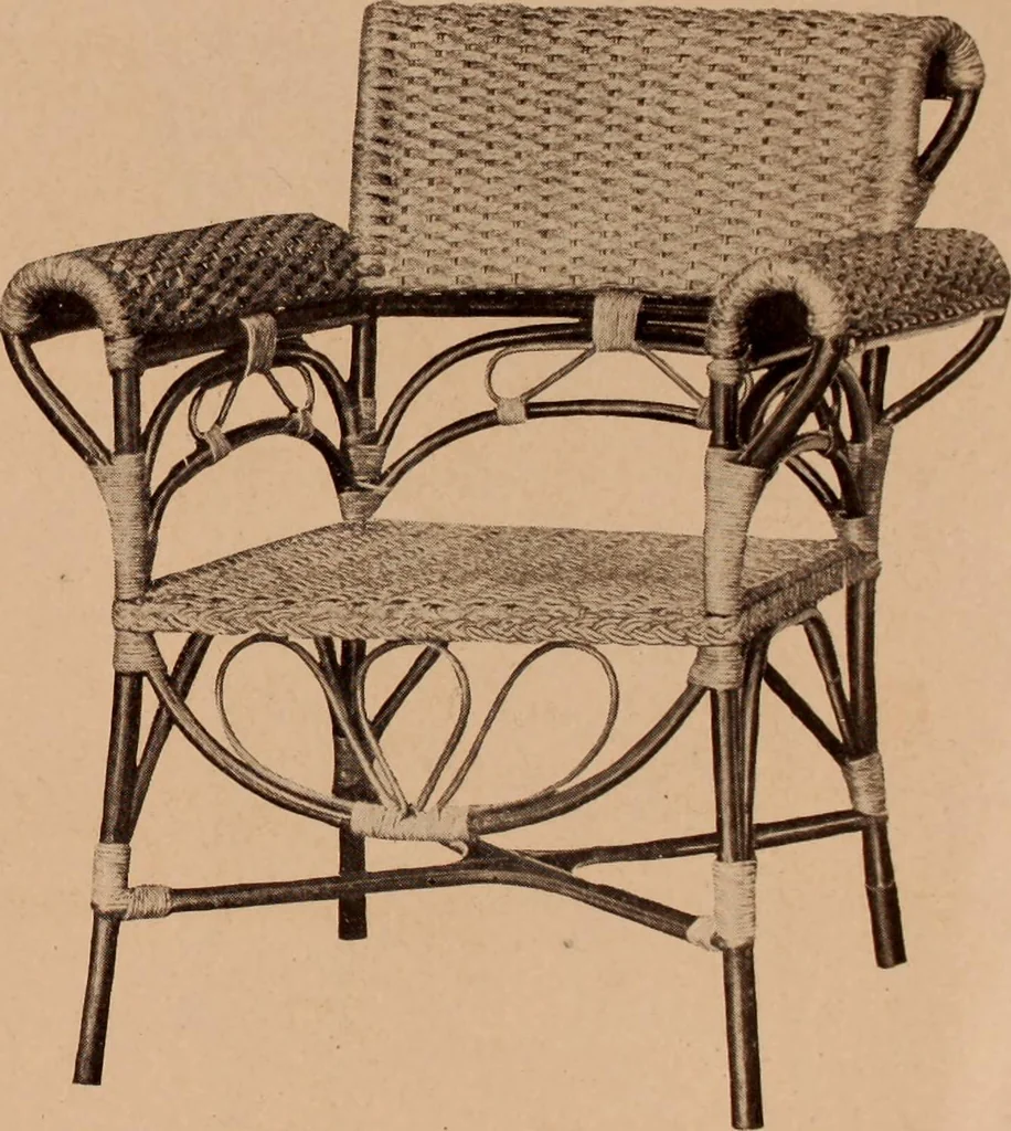 An illustration from Fiber rush, imported malacca and mission furniture., 1904, leaf 171