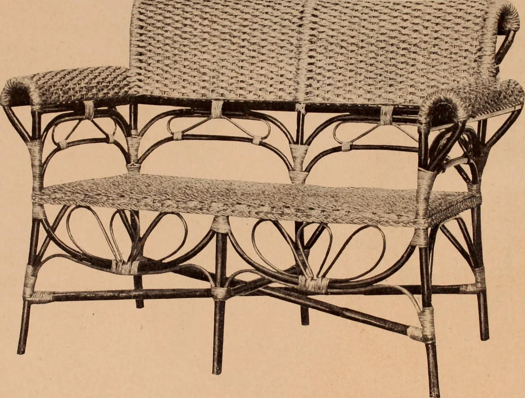 An illustration from Fiber rush, imported malacca and mission furniture., 1904, leaf 172