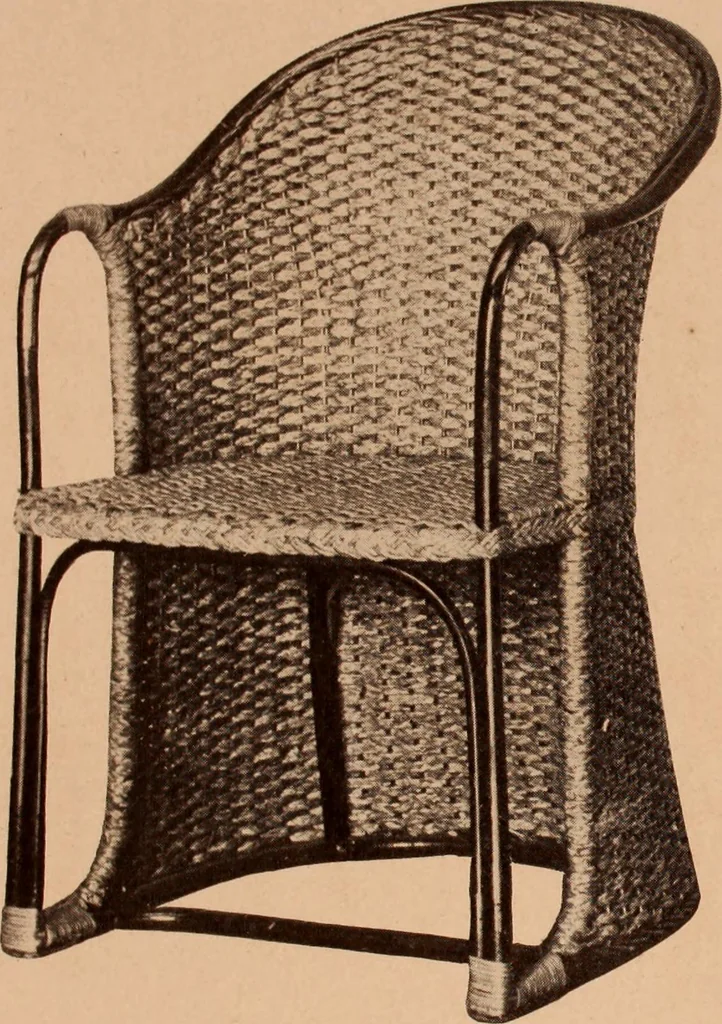 An illustration from Fiber rush, imported malacca and mission furniture., 1904, leaf 174