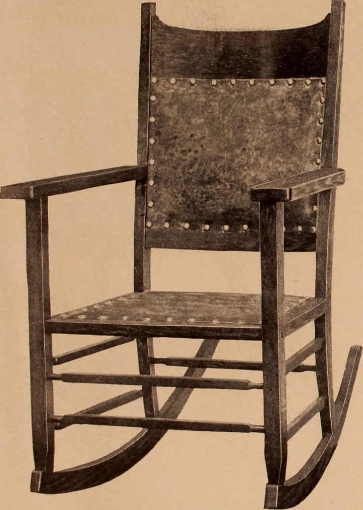An illustration from Fiber rush, imported malacca and mission furniture., 1904, leaf 18