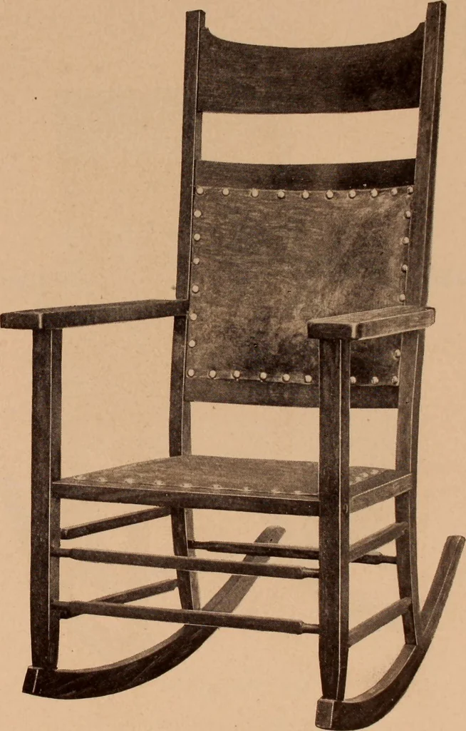 An illustration from Fiber rush, imported malacca and mission furniture., 1904, leaf 18