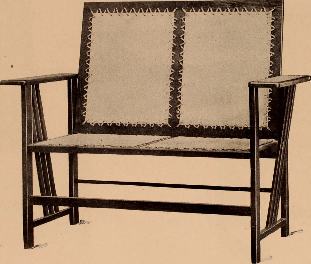 An illustration from Fiber rush, imported malacca and mission furniture., 1904, leaf 20