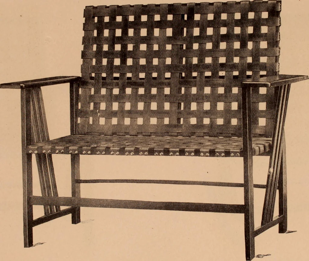 An illustration from Fiber rush, imported malacca and mission furniture., 1904, leaf 22