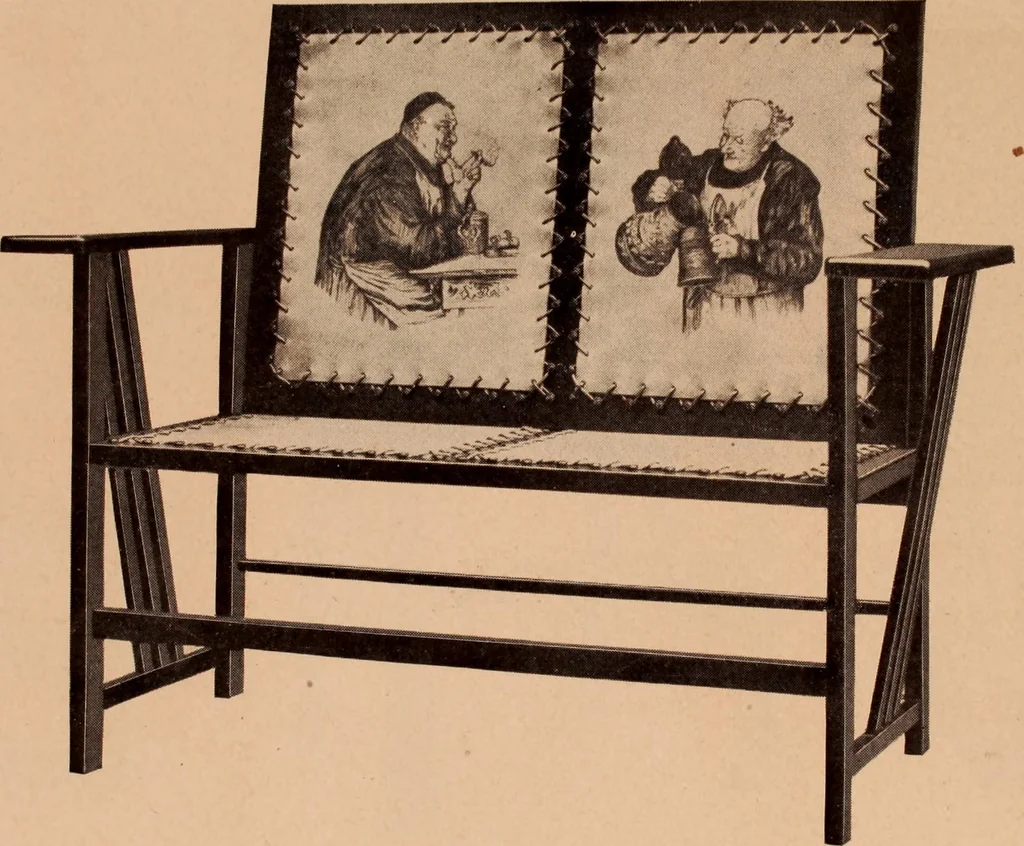 An illustration from Fiber rush, imported malacca and mission furniture., 1904, leaf 24