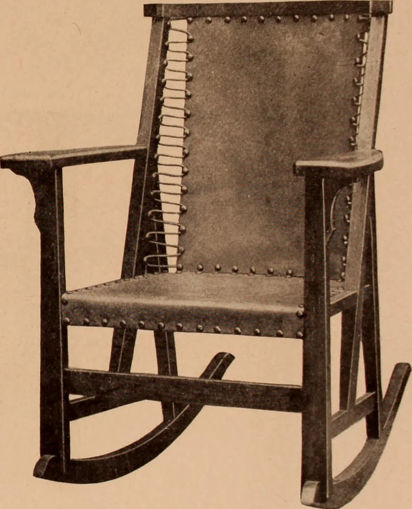 An illustration from Fiber rush, imported malacca and mission furniture., 1904, leaf 25