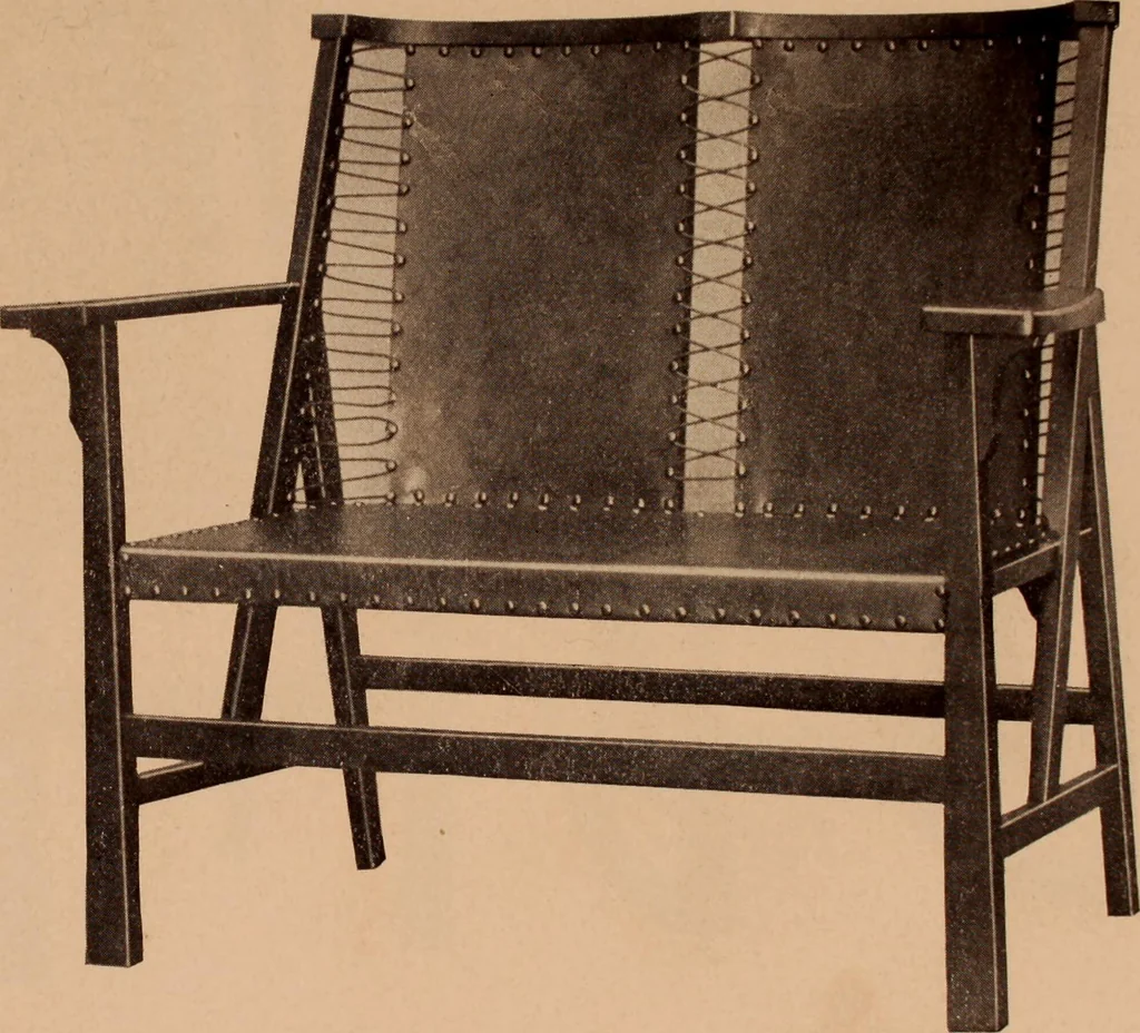 An illustration from Fiber rush, imported malacca and mission furniture., 1904, leaf 26