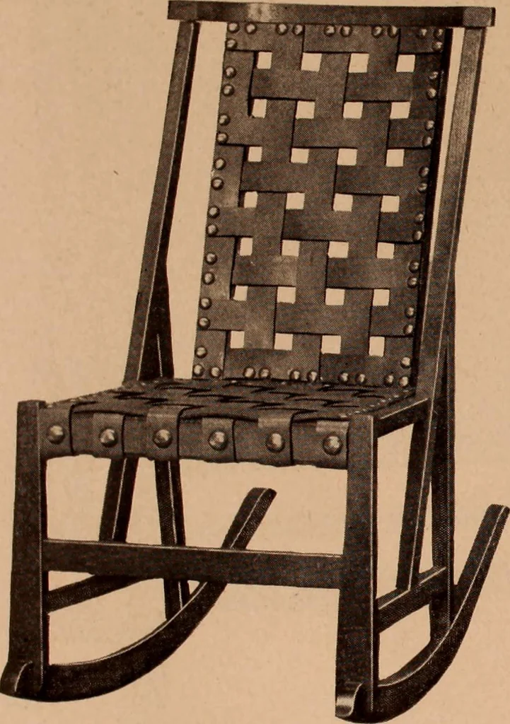 An illustration from Fiber rush, imported malacca and mission furniture., 1904, leaf 27