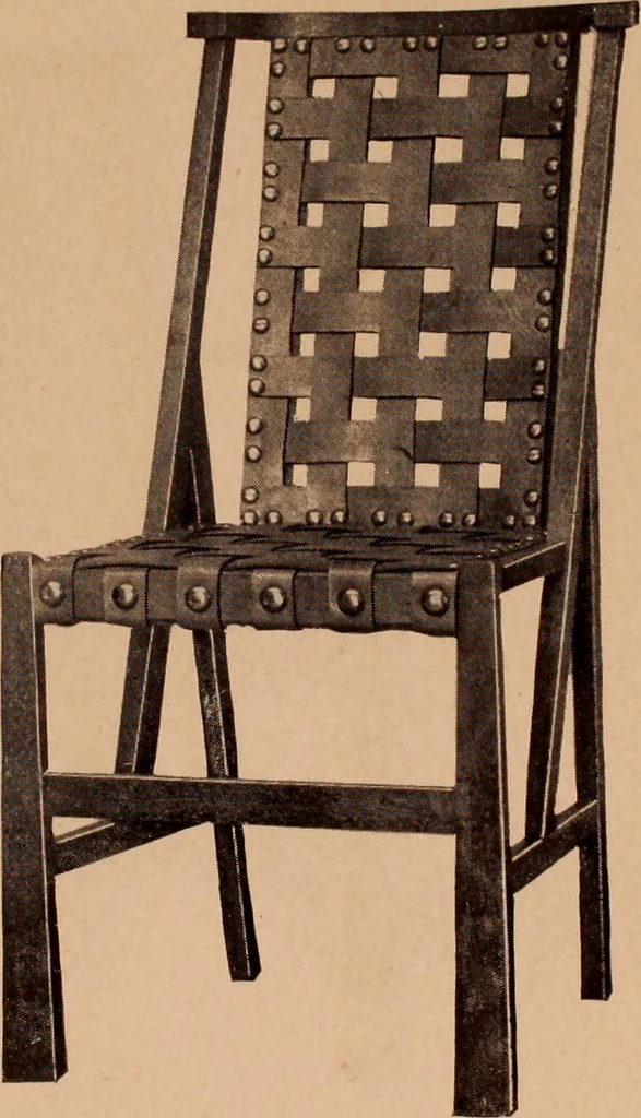An illustration from Fiber rush, imported malacca and mission furniture., 1904, leaf 27