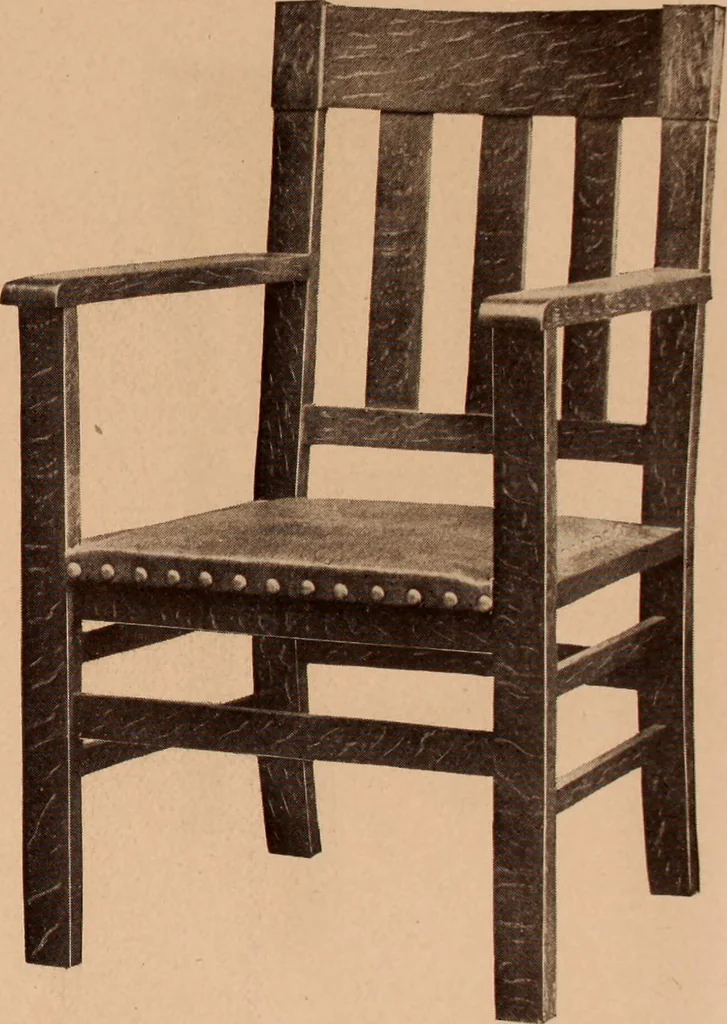 An illustration from Fiber rush, imported malacca and mission furniture., 1904, leaf 31