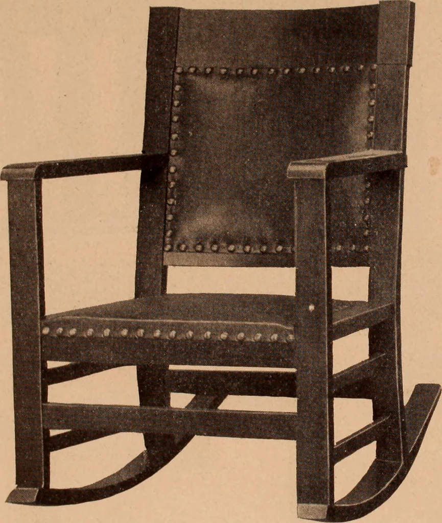 An illustration from Fiber rush, imported malacca and mission furniture., 1904, leaf 33