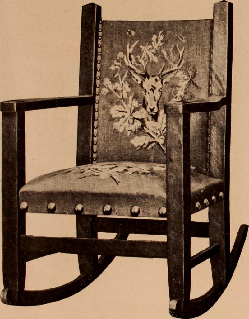 An illustration from Fiber rush, imported malacca and mission furniture., 1904, leaf 38