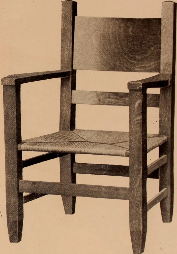 An illustration from Fiber rush, imported malacca and mission furniture., 1904, leaf 39