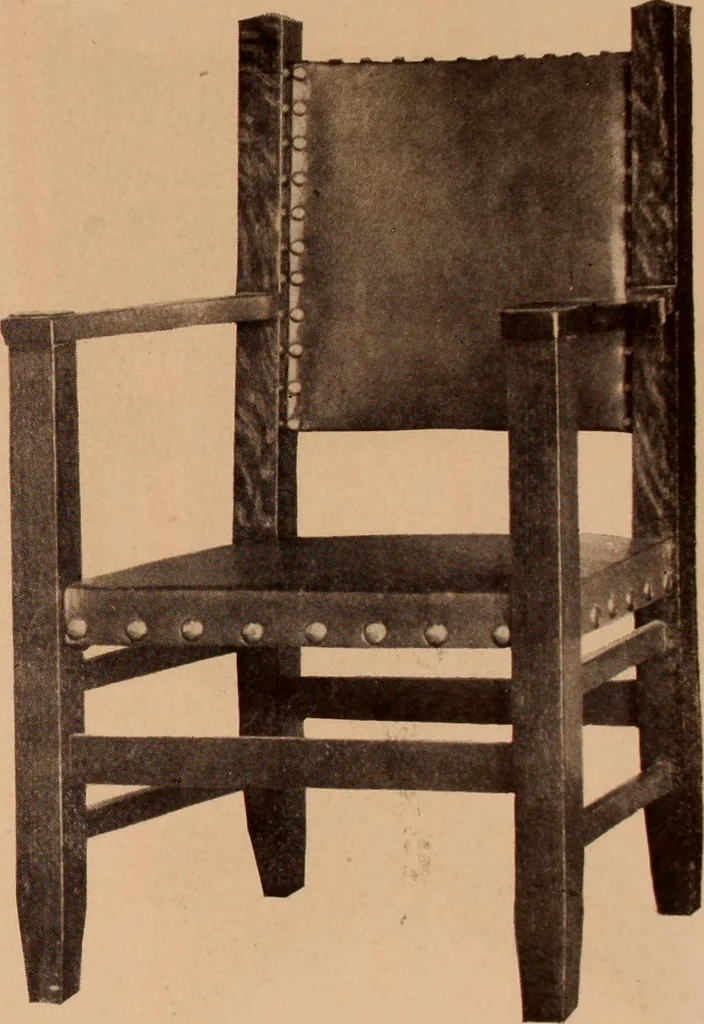 An illustration from Fiber rush, imported malacca and mission furniture., 1904, leaf 43