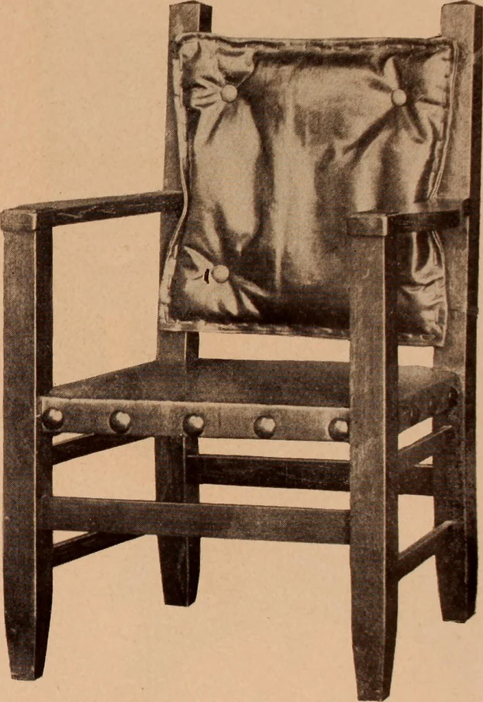 An illustration from Fiber rush, imported malacca and mission furniture., 1904, leaf 45